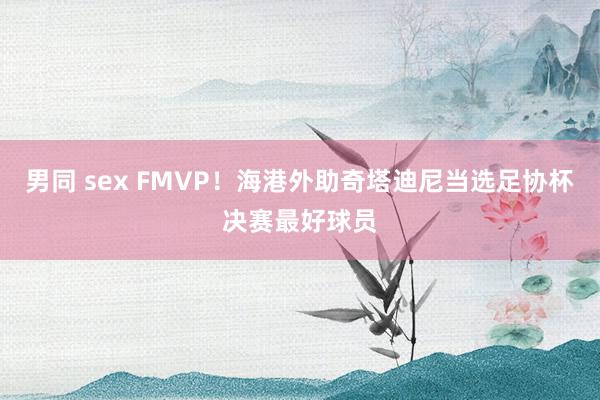 男同 sex FMVP！海港外助奇塔迪尼当选足协杯决赛最好球员